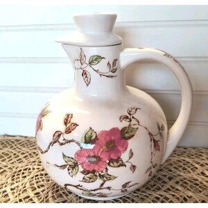 Vintage Nasco Springtime Pitcher, Tea Pot, Made in Japan 1940's, GUC